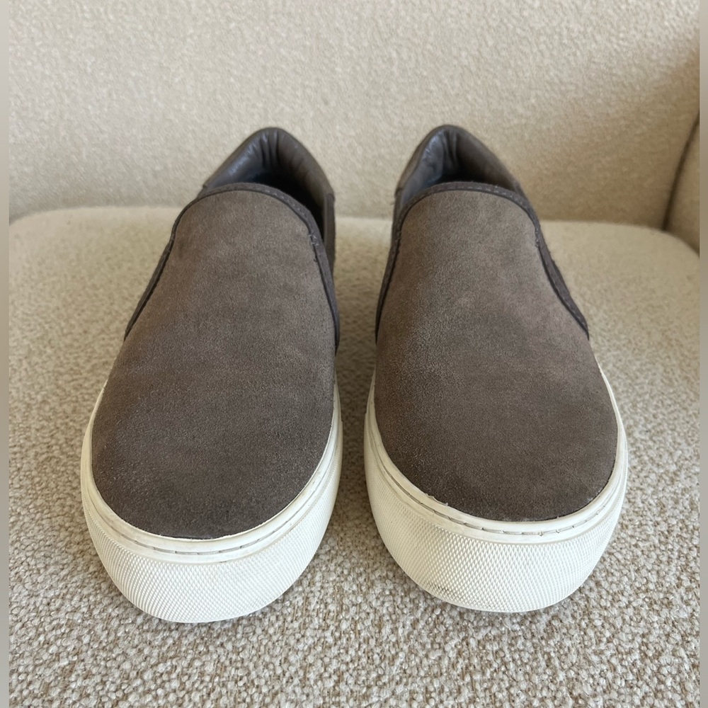 UGG Jass Suede Slip-On Sneakers in a neutral brown/Gray color.
